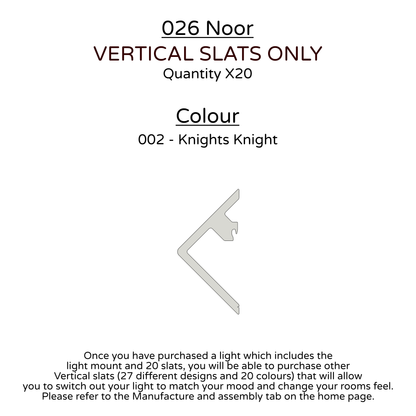 Ceiling Light - Vertical Slats - 026 Noor