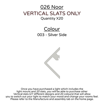 Ceiling Light - Vertical Slats - 026 Noor