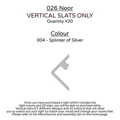 Ceiling Light - Vertical Slats - 026 Noor