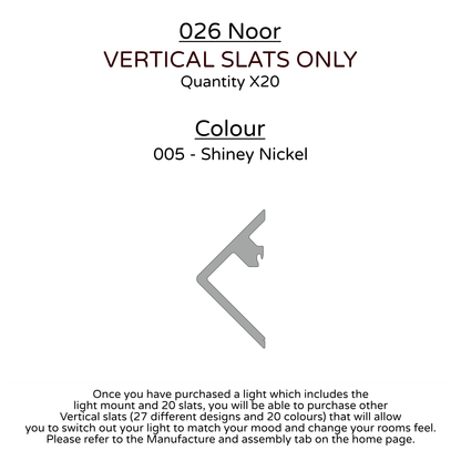 Ceiling Light - Vertical Slats - 026 Noor