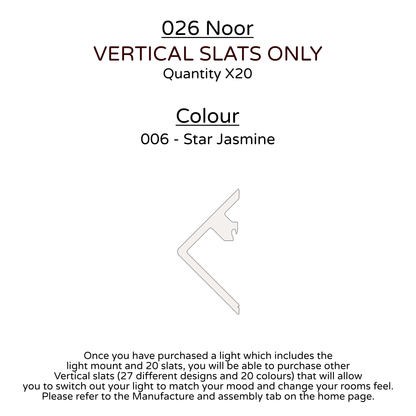 Ceiling Light - Vertical Slats - 026 Noor