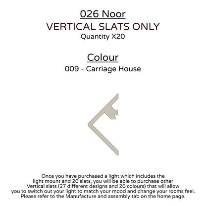 Ceiling Light - Vertical Slats - 026 Noor