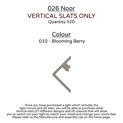 Ceiling Light - Vertical Slats - 026 Noor