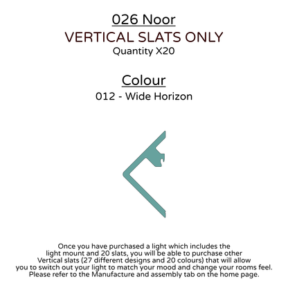 Ceiling Light - Vertical Slats - 026 Noor