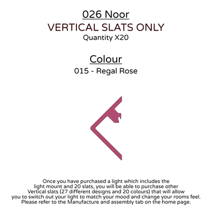 Ceiling Light - Vertical Slats - 026 Noor