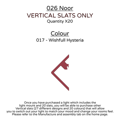 Ceiling Light - Vertical Slats - 026 Noor