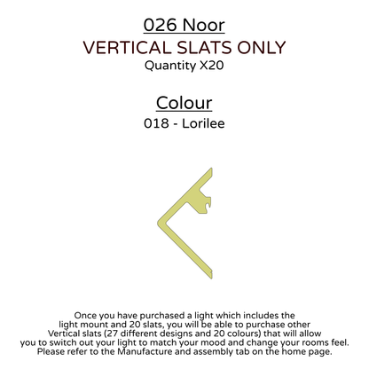 Ceiling Light - Vertical Slats - 026 Noor