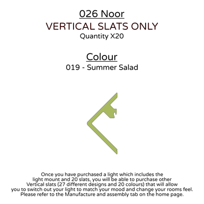 Ceiling Light - Vertical Slats - 026 Noor