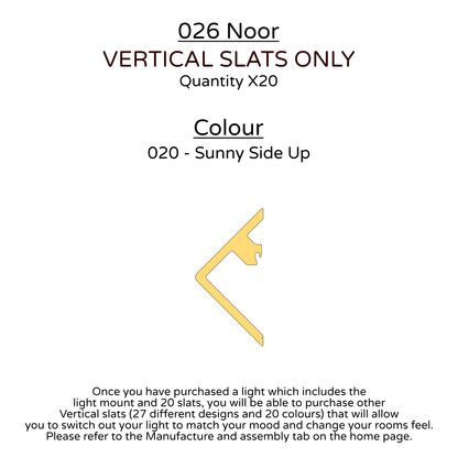 Ceiling Light - Vertical Slats - 026 Noor