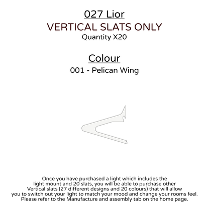 Ceiling Light - Vertical Slats - 027 Lior