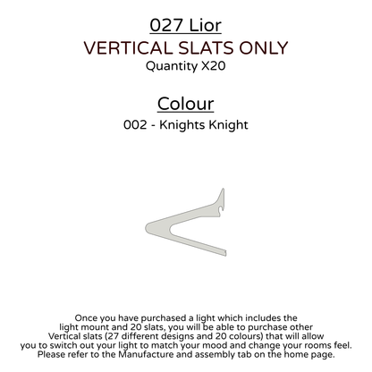 Ceiling Light - Vertical Slats - 027 Lior