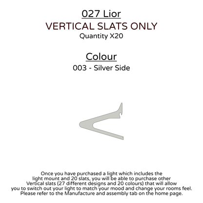 Ceiling Light - Vertical Slats - 027 Lior