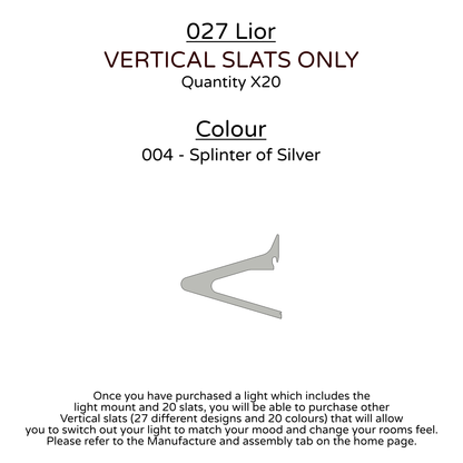 Ceiling Light - Vertical Slats - 027 Lior