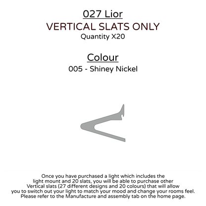 Ceiling Light - Vertical Slats - 027 Lior