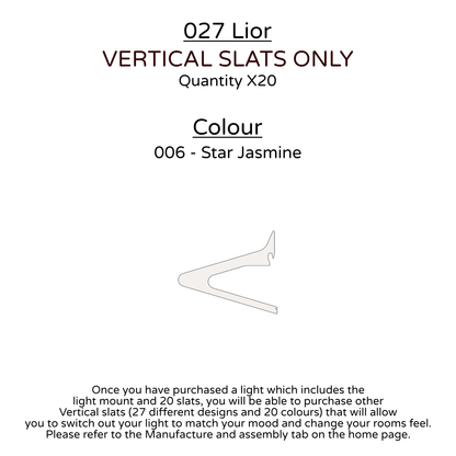 Ceiling Light - Vertical Slats - 027 Lior