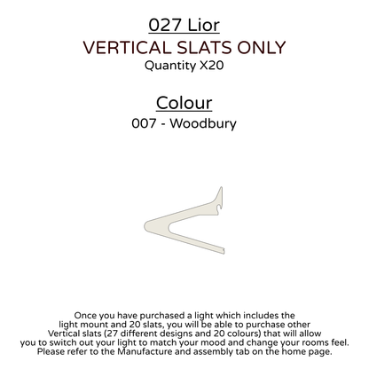 Ceiling Light - Vertical Slats - 027 Lior