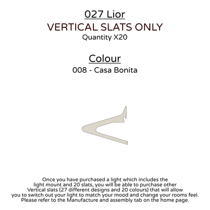 Ceiling Light - Vertical Slats - 027 Lior