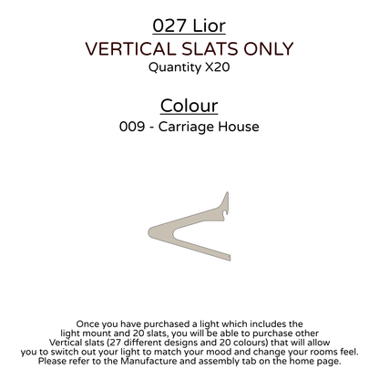 Ceiling Light - Vertical Slats - 027 Lior