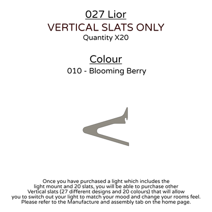 Ceiling Light - Vertical Slats - 027 Lior