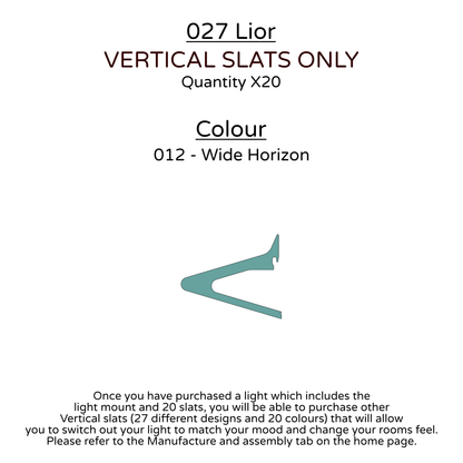 Ceiling Light - Vertical Slats - 027 Lior