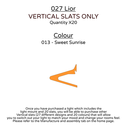 Ceiling Light - Vertical Slats - 027 Lior