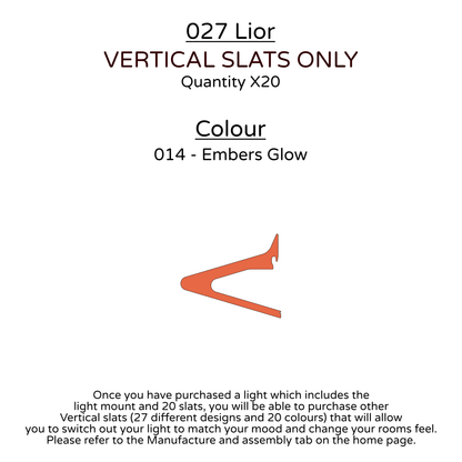 Ceiling Light - Vertical Slats - 027 Lior