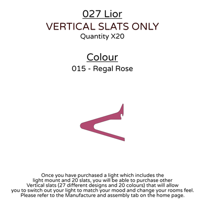 Ceiling Light - Vertical Slats - 027 Lior