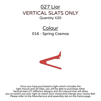 Ceiling Light - Vertical Slats - 027 Lior