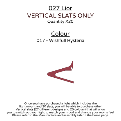 Ceiling Light - Vertical Slats - 027 Lior