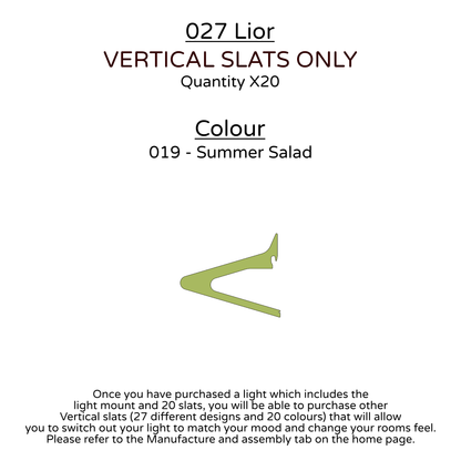 Ceiling Light - Vertical Slats - 027 Lior