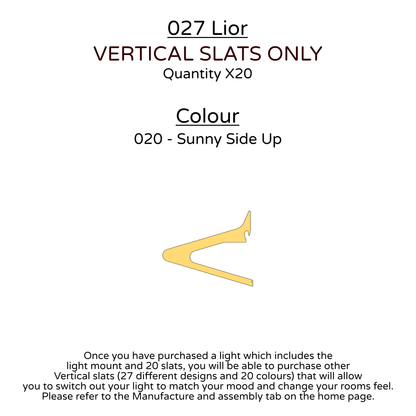 Ceiling Light - Vertical Slats - 027 Lior