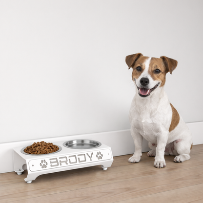 Dog - Personalized Bowl Stand - Medium