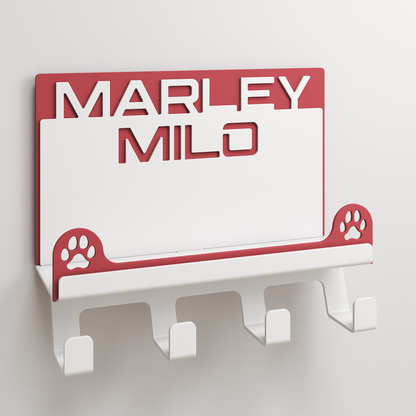 Dog Apparel Hanger - 02 - Personalized - Two Dogs