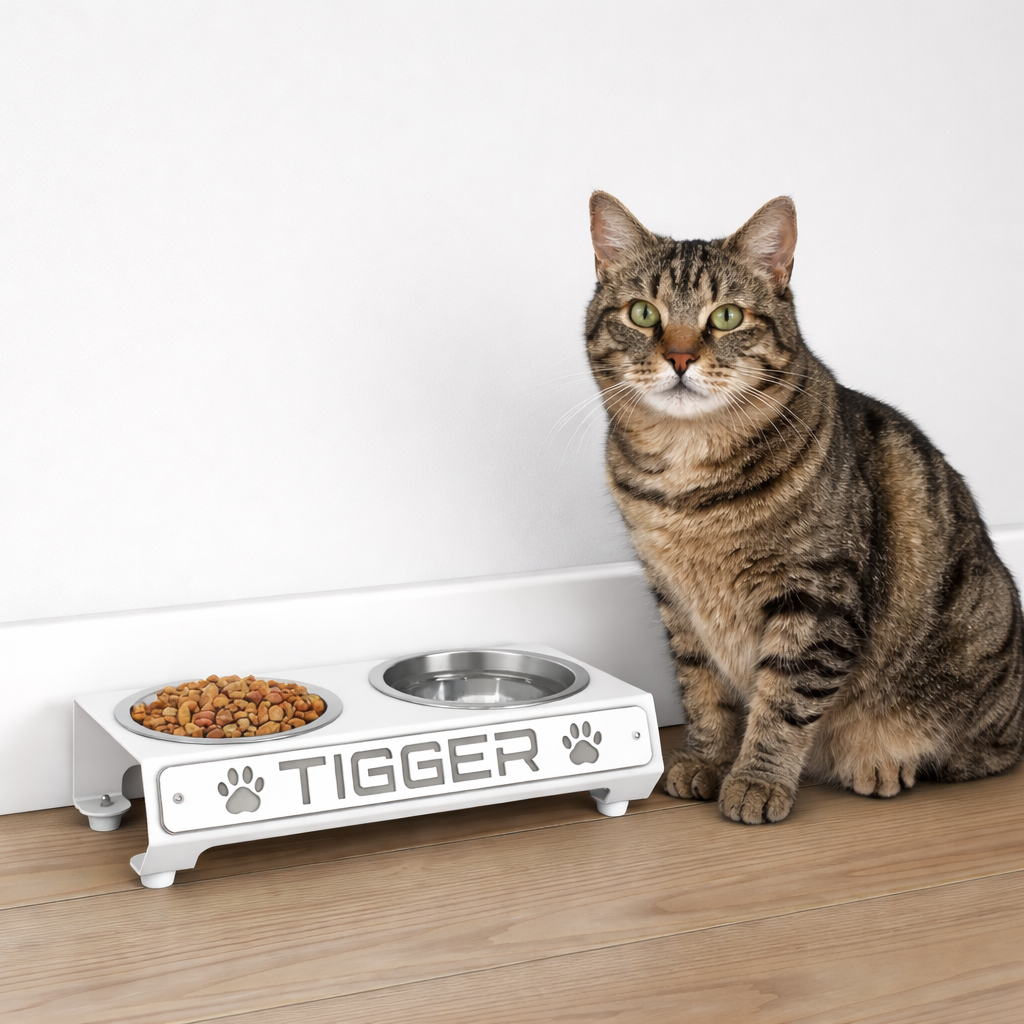 Small Dog/Cat - Personalized Bowl Stand - Small