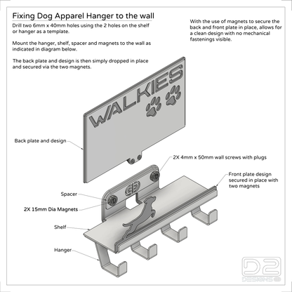 Dog Apparel Hanger - 03 - Walkies