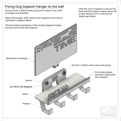 Dog Apparel Hanger - 05 - Run Time