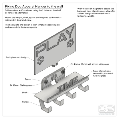 Dog Apparel Hanger - 08 - Play Time