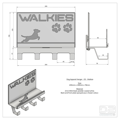 Dog Apparel Hanger - 03 - Walkies