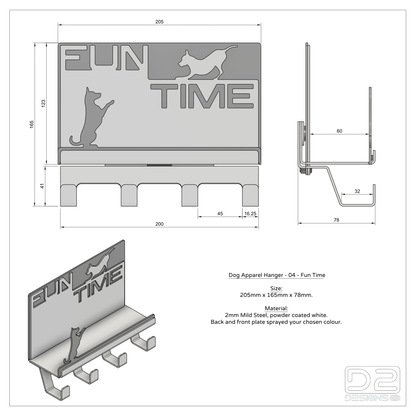 Dog Apparel Hanger - 04 - Fun Time