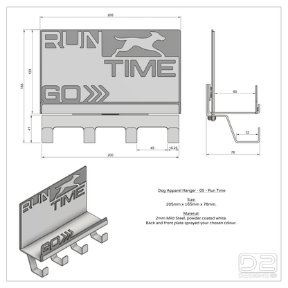 Dog Apparel Hanger - 05 - Run Time