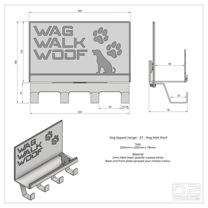 Dog Apparel Hanger - 07 _ Wag Walk Woof