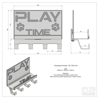 Dog Apparel Hanger - 08 - Play Time
