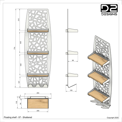 Floating shelf - 07 - Shattered