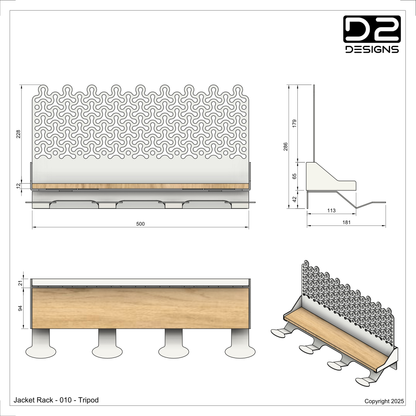 Jacket Rack - 010 - Tripod