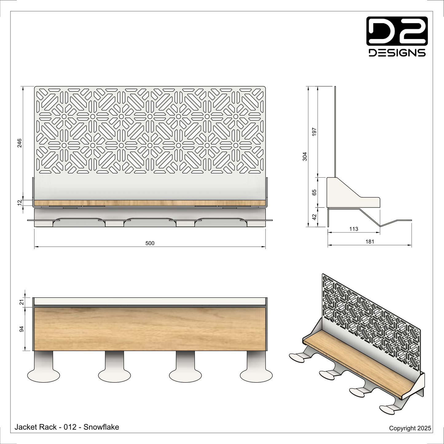 Jacket Rack - 012 - Snowflake