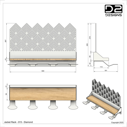 Jacket Rack - 013 - Diamond