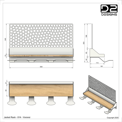 Jacket Rack - 014 - Voronoi