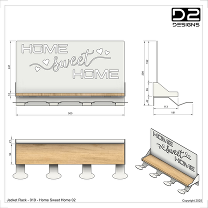 Jacket Rack - 019 - Home Sweet Home 02