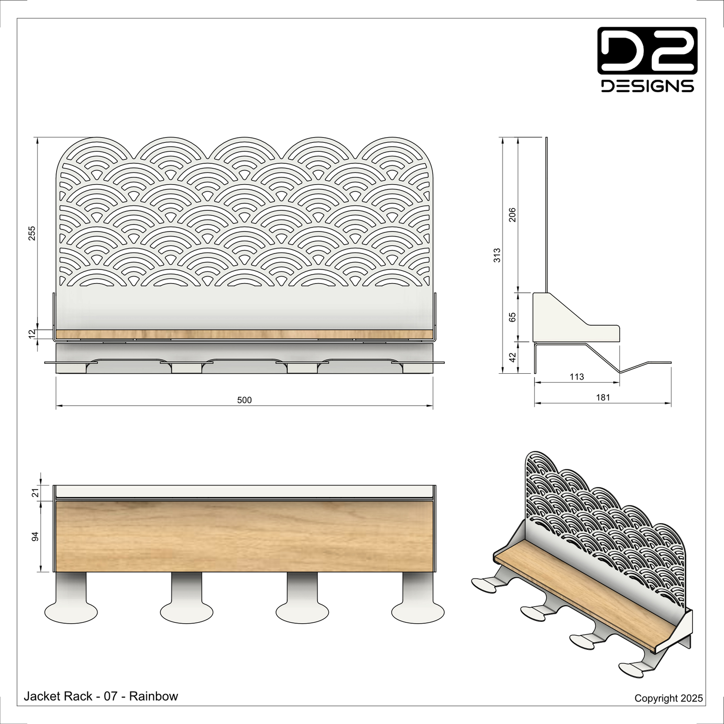 Jacket Rack - 07 - Rainbow