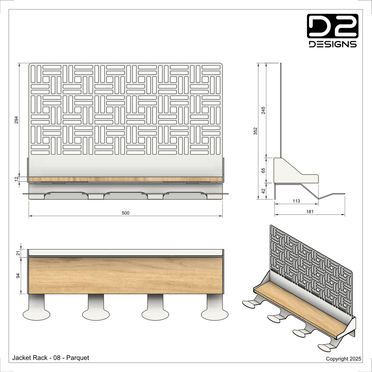 Jacket Rack - 08 - Parquet